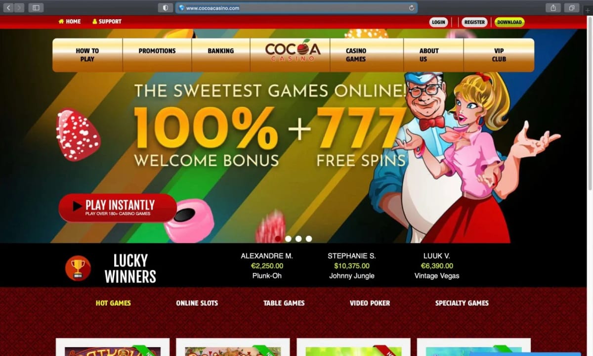 Legales Online-Casino Cocoa Casino Deutschland