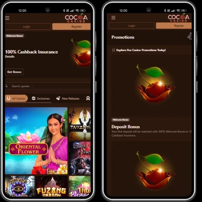 Cocoa Casino App sicheres Online-Glücksspiel Deutschland